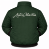 green Aston Martin jacket with classic script embroidered logo