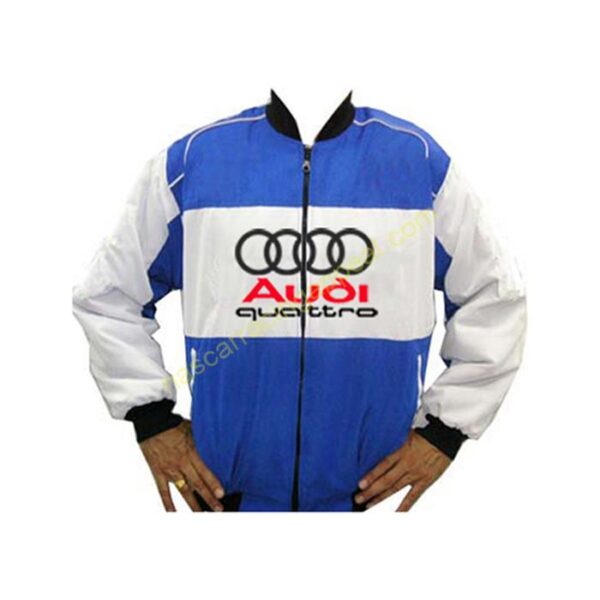 Audi Quattro Blue White Racing Jacket