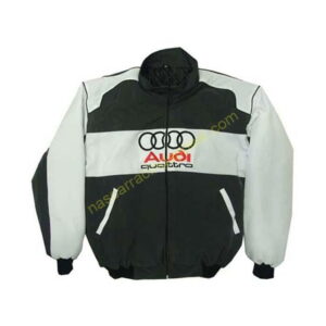 Audi Quattro Racing Jacket Black and White