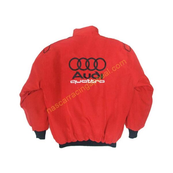 Audi Quattro Racing Jacket Red back