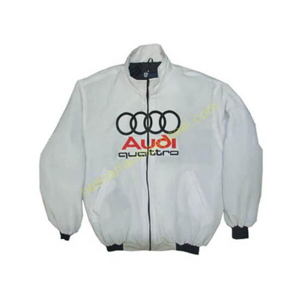 Audi Quattro Racing Jacket White