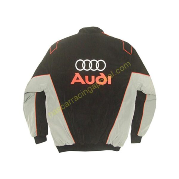 Audi Sport Black and Gray Jacket back