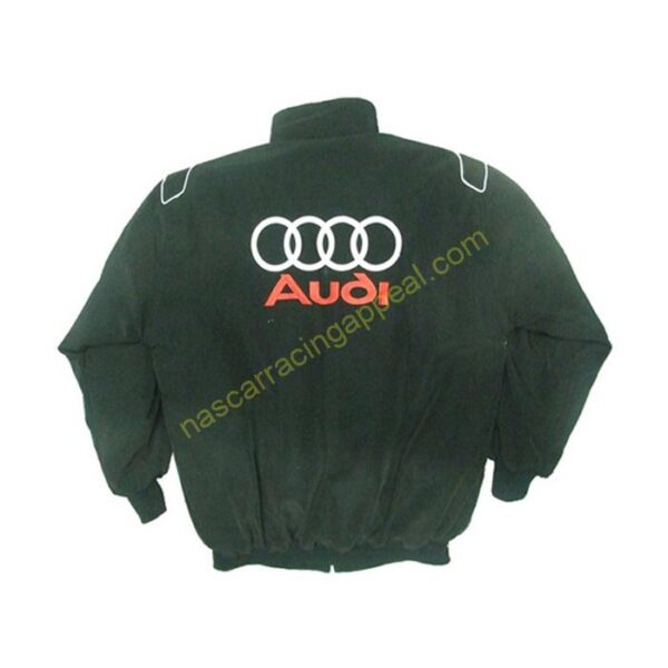 Audi Sport Racing Jacket Black and Light Gray back