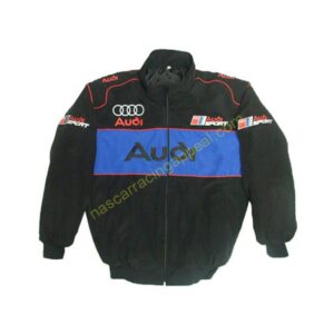 Audi Sport Racing Jacket Black and Royal Blue