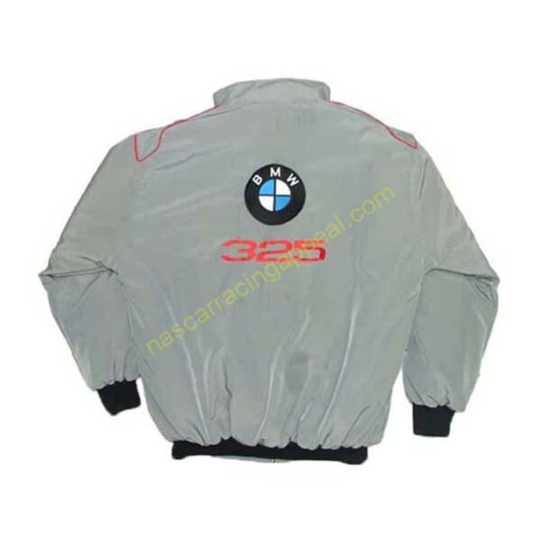 BMW 325 Racing Jacket Light Gray back