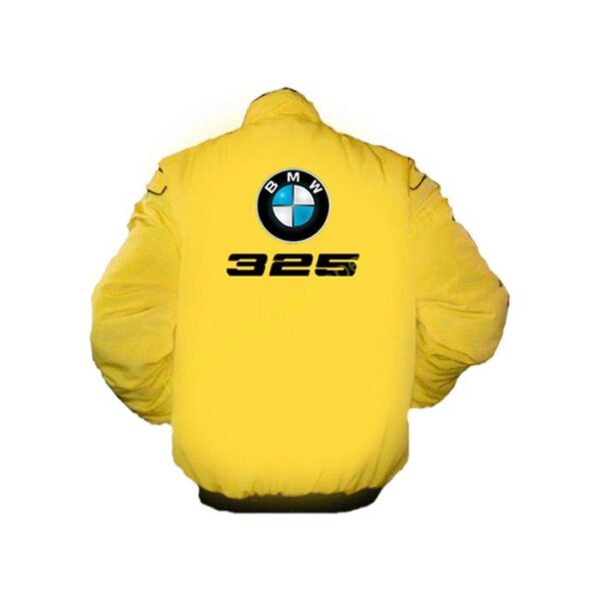 BMW 325 Racing Jacket Yellow | NASCAR Jacket - Image 2