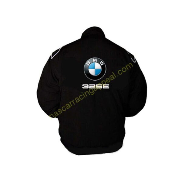 BMW 325 Racing Jacket Black With White piping | NASCAR Jacket - Image 2