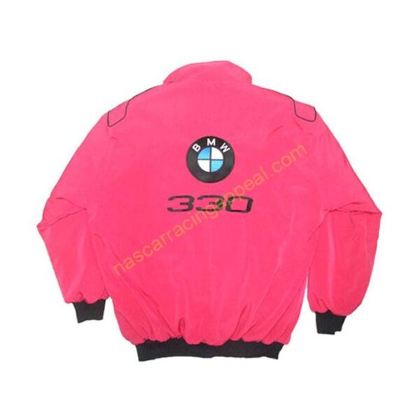 BMW 330 Pink Racing Jacket back