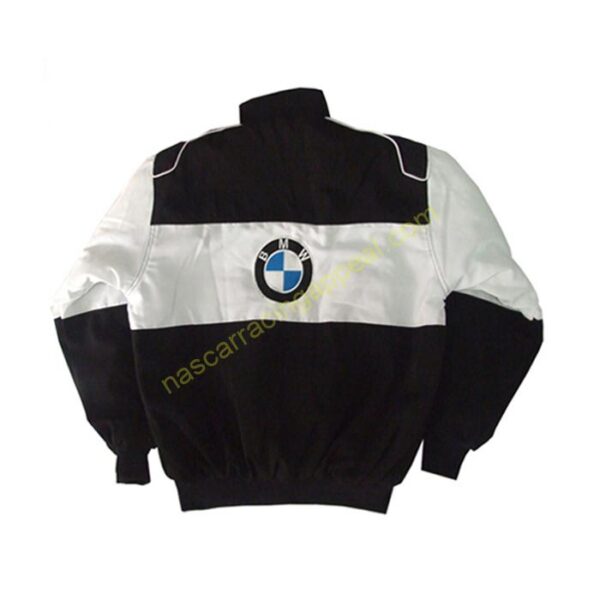BMW HP Invent Castrol Black White Jacket back 1