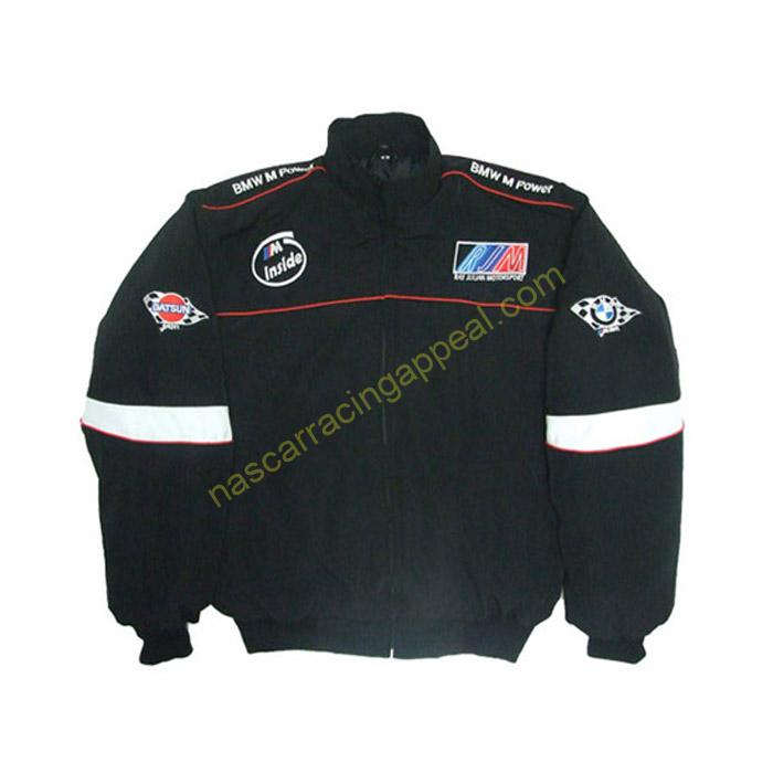 BMW M Power Racing Jacket Black and White, NASCAR Jacket ...