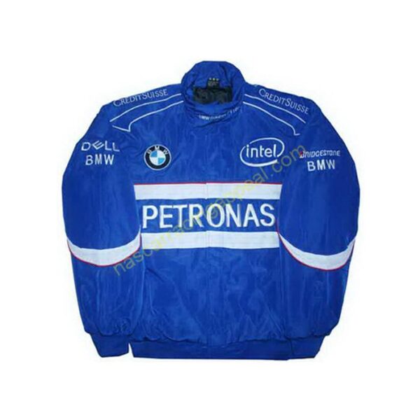 BMW Petronas Racing Jacket Intel Blue and White Strips