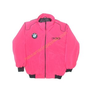 BMW Racing Jacket Pink with Black Piping