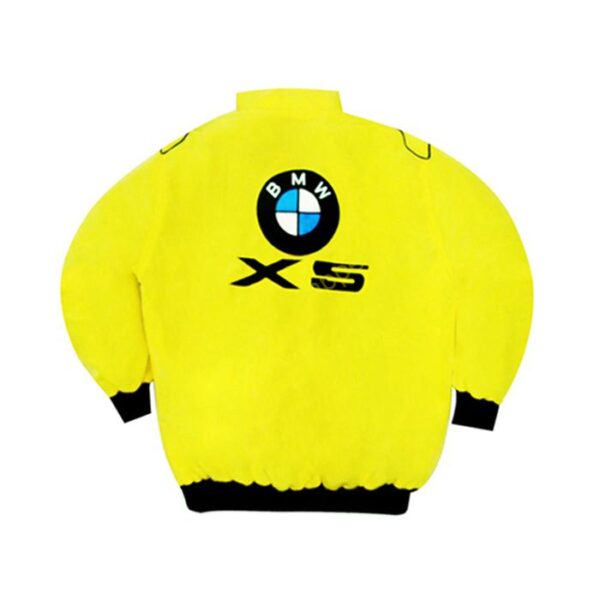 BMW X5 Racing Jacket Yellow back