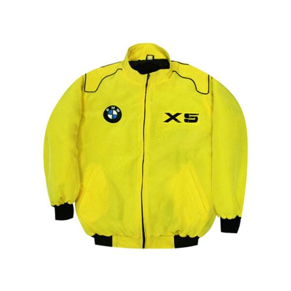 BMW X5 Racing Jacket Yellow front 1