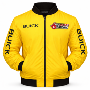 Buick yellow racing jacket front motorsport logo