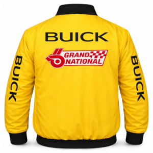 Buick yellow racing jacket front bold logo