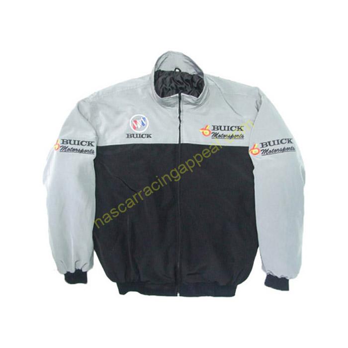 Buick Racing Jacket, Light Gray and Black, NASCAR Jacket ...