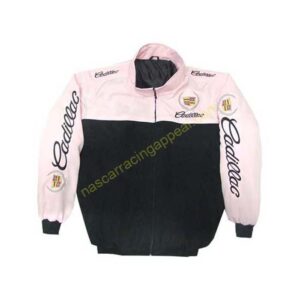 Cadillac Racing Jacket Light Pink and Black