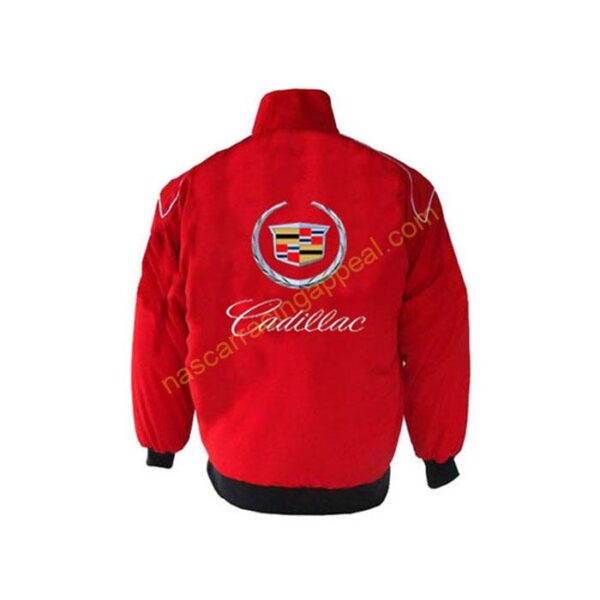 Cadillac Racing Jacket Red back