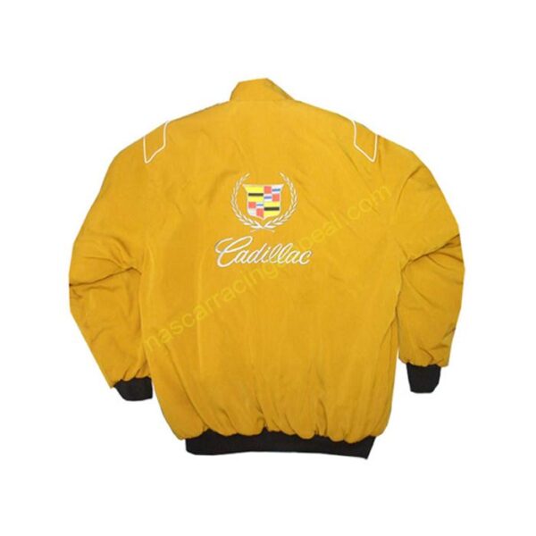 Cadillac Racing Jacket Apparel Yellow | NASCAR Jacket - Image 2