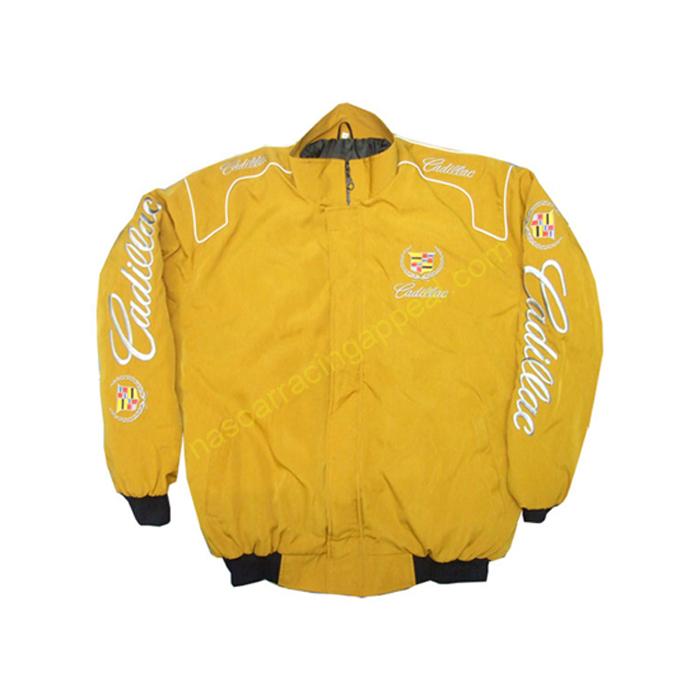 Cadillac Racing Jacket Apparel Yellow, NASCAR Jacket, | NascarRacingAppeal