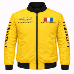 Chevrolet Camaro Motorsport Embroidered Jacket Yellow Black