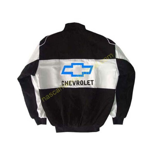 Chevrolet Racing Jacket Black and White back