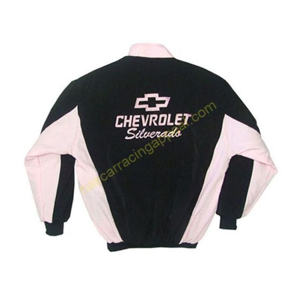 Chevrolet Silverado Jacket Black and Pink back