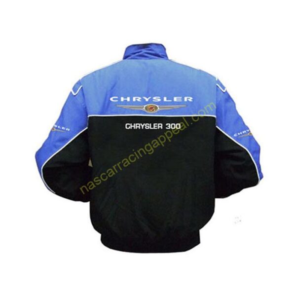 Chrysler 300 Racing Jacket, Blue & Black, NASCAR Jacket, - Image 2