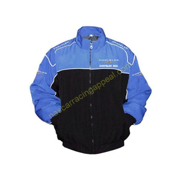 Chrysler 300 Racing Jacket, Blue & Black, NASCAR Jacket,