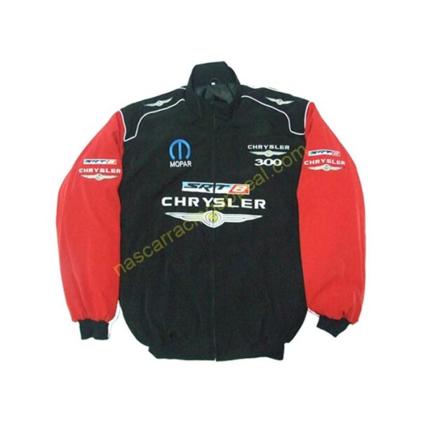 Chrysler 300 Mopar SRT8 Black & Red, Racing Jacket, NASCAR Jacket,