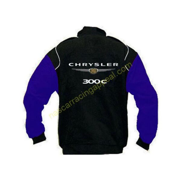 Chrysler 300c Racing Jacket, Black and Dark Blue, NASCAR Jacket, - Image 2