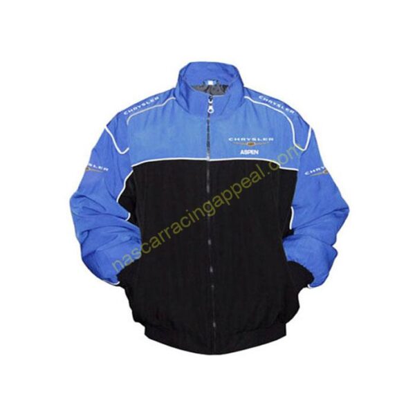 Chrysler Aspen Racing Jacket, Blue & Black, NASCAR Jacket,