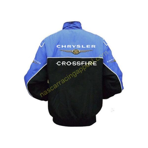 Chrysler Crossfire Racing Jacket Black and Blue back