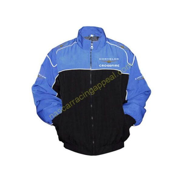 Chrysler Crossfire Racing Jacket Black and Blue front