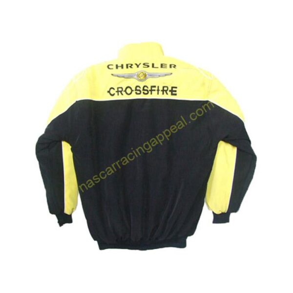 Chrysler Crossfire Racing Jacket Yellow and Black back