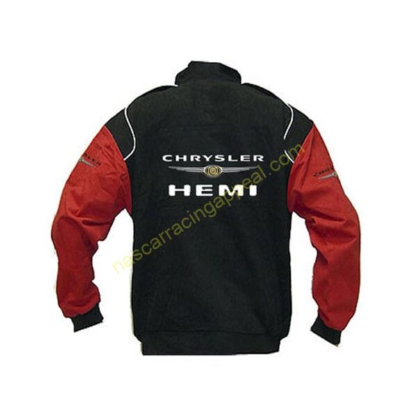 Chrysler HEMI black red jacket back