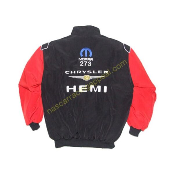 Chrysler Hemi Mopar 273 Racing Jacket Black and Red back