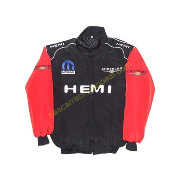 Chrysler Hemi Mopar 273 Racing Jacket Black and Red front