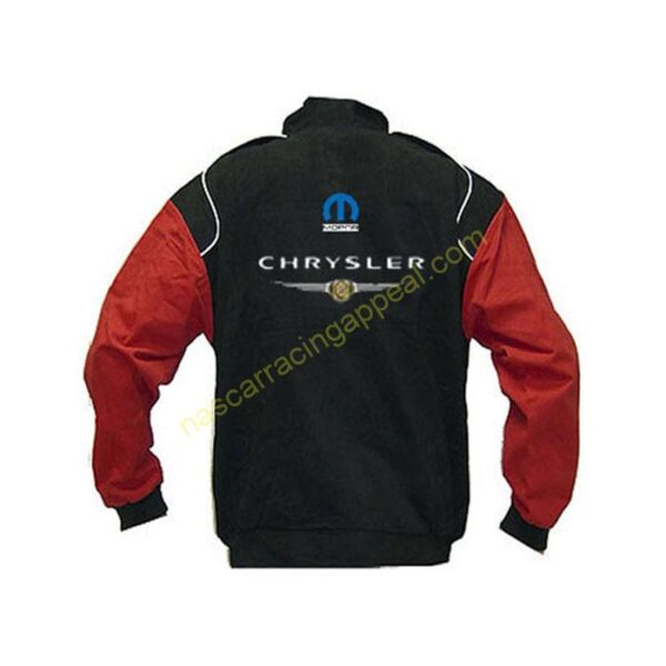 Chrysler Mopar Racing Jacket, Black & Red jacket, NASCAR Jacket, - Image 2