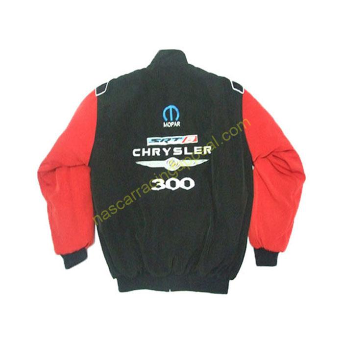 Chrysler 300 Mopar SRT8 Black Red Racing Jacket, NASCAR Jacket ...