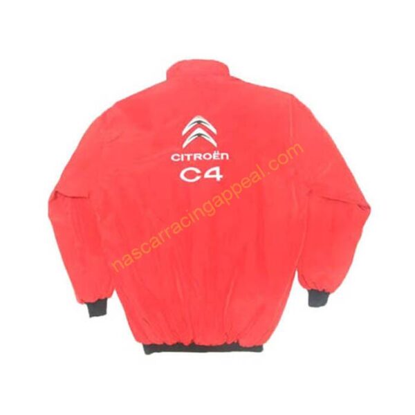 Citroen C4 Racing Jacket Red back