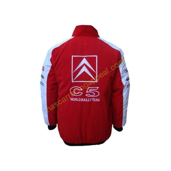 Citroen C5 Sport Racing Jacket Red and White back