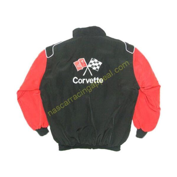 Corvette C2 Racing Jacket Black and Red back