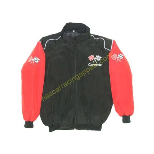 Corvette C2 Racing Jacket Black and Red front