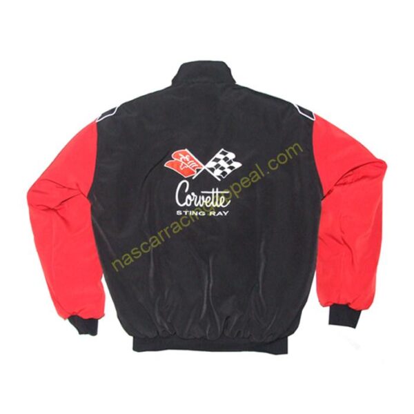 Corvette C2 Stingray Black Red Jacket back 2