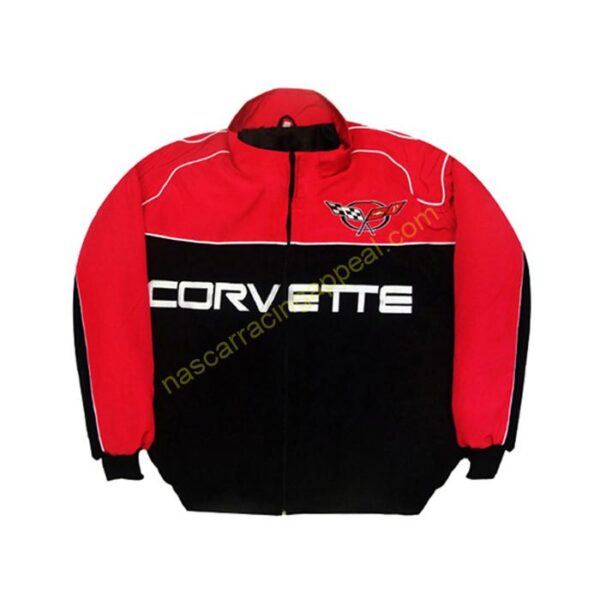 Corvette C5 Racing Jacket Red and Black front