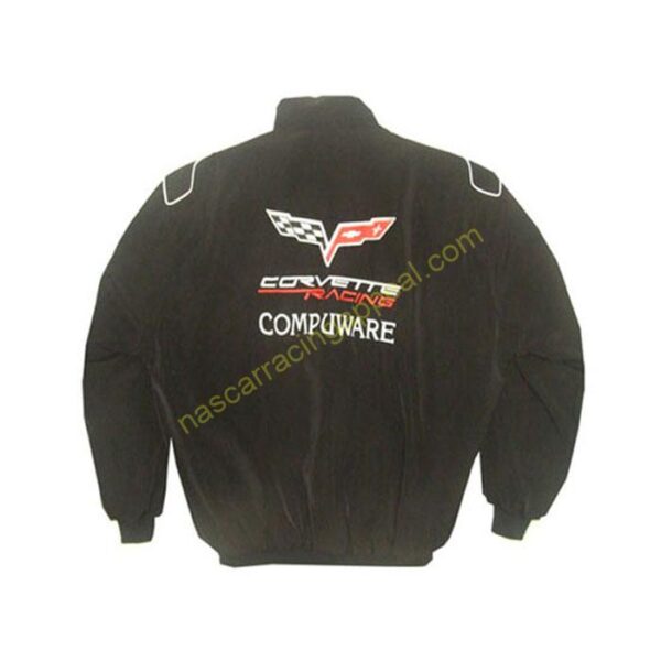 Corvette C6 Compuware Black Racing Jacket Coat back