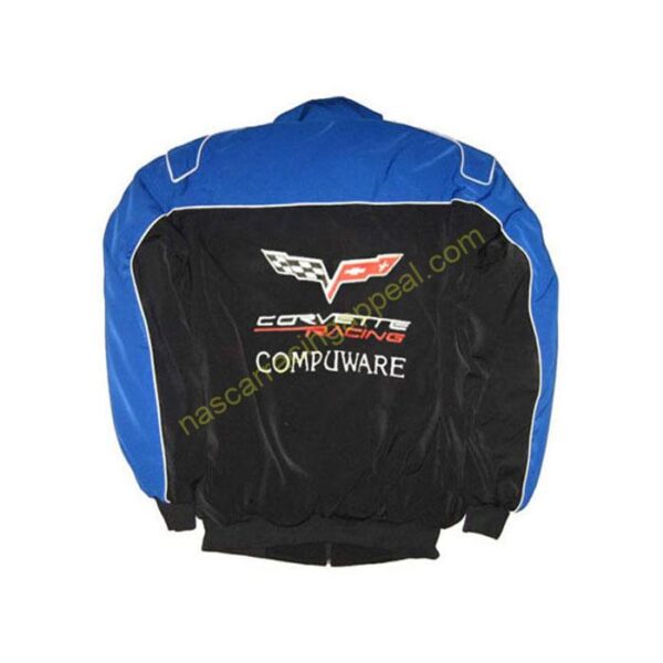 Corvette C6 Compuware Racing Jacket Royal Blue and Black back