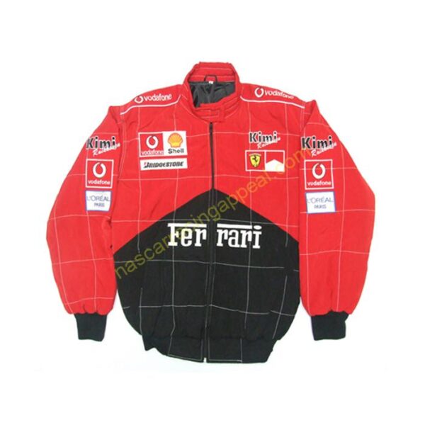 Ferrari F1 Team Jacket Black and Red Trim